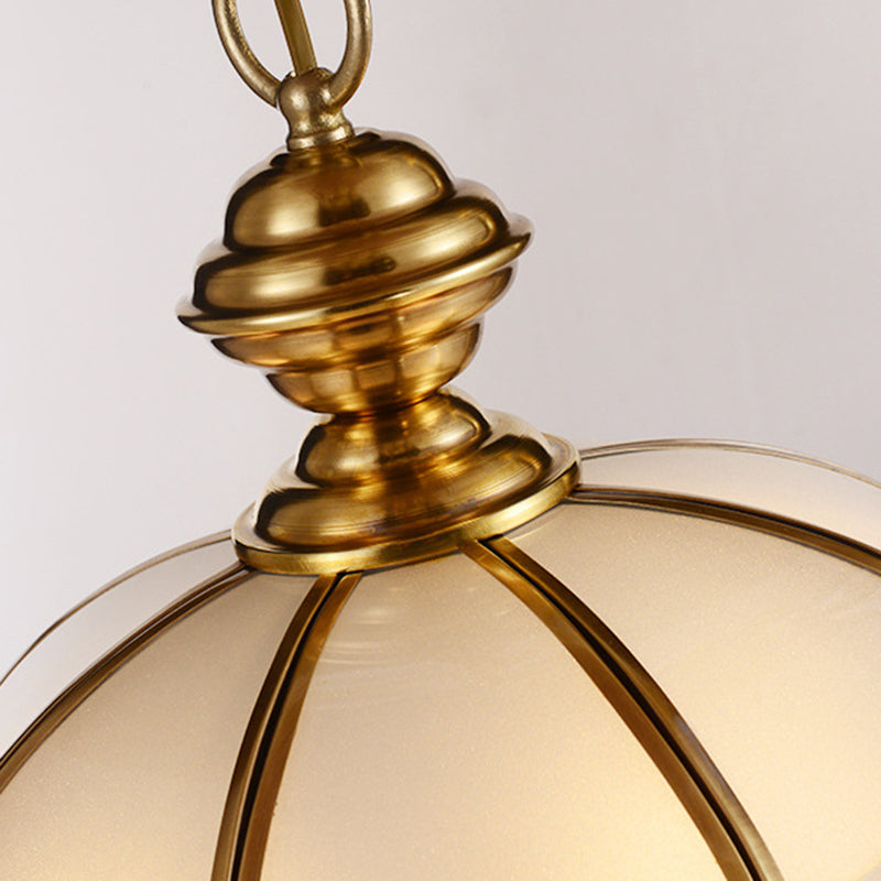 Lustre contemporain scandinave en verre à motif rond en cuivre à 5 lumières pour salon 