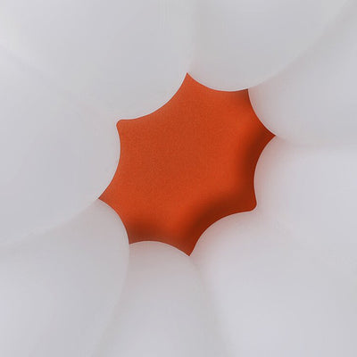 Modern Minimalist Floral Round Acrylic PE Iron LED Flush Mount Ceiling Light For Bedroom