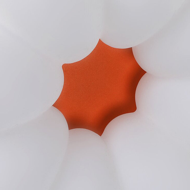 Modern Minimalist Floral Round Acrylic PE Iron LED Flush Mount Ceiling Light For Bedroom