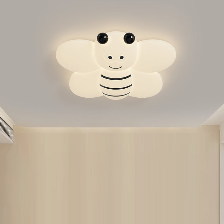Zeitgenössische kreative Cartoon-Biene Flugzeug Kaninchen Kunststoff Eisen LED Deckenleuchte für das Wohnzimmer 