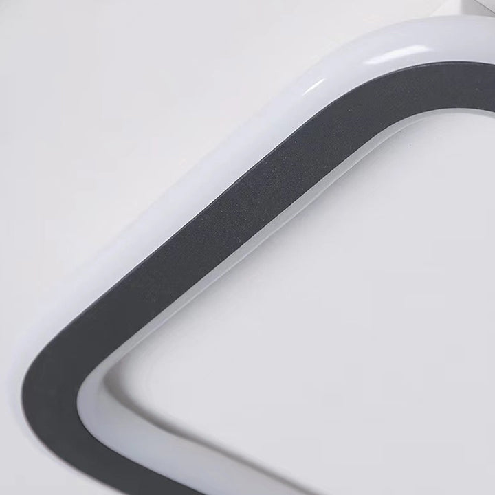 Luz de techo empotrada LED de hierro acrílico cuadrada redonda de simplicidad moderna para sala de estar 