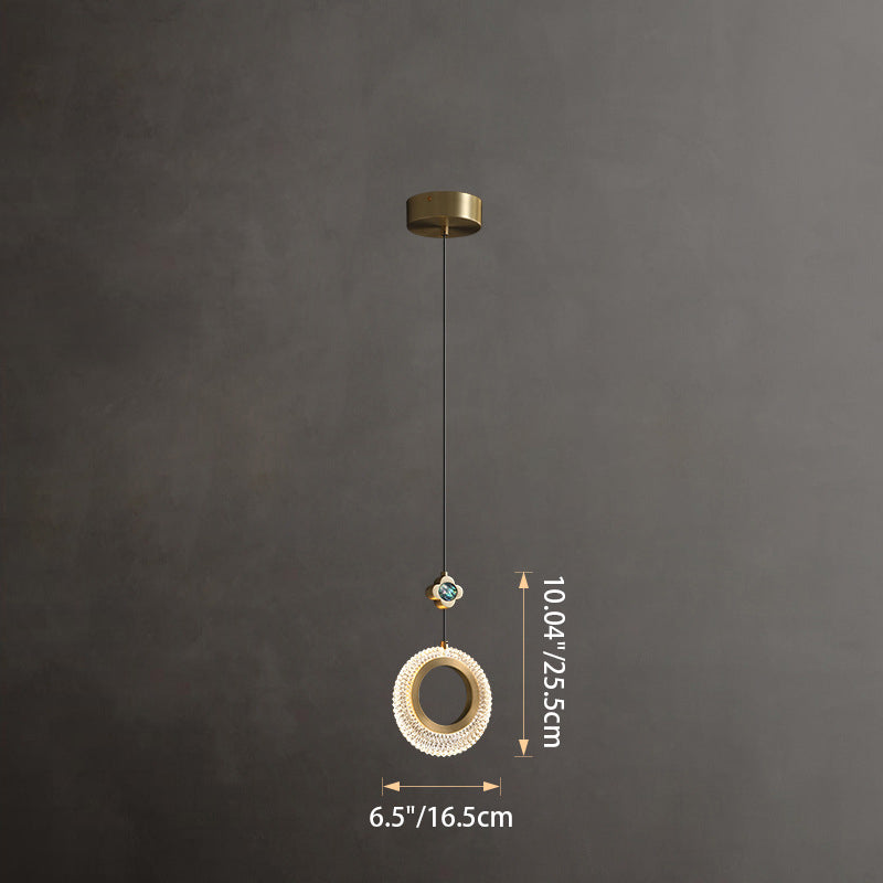 Lustre LED en laiton cristal ovale rond moderne pour salon 