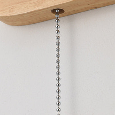 Moderne Art Deco Planet Column Glass Oak 1-Licht Wandleuchte für Wohnzimmer 