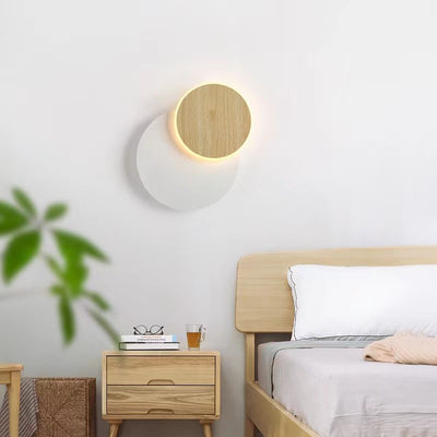 Contemporary Scandinavian Round Square Acrylic Iron LED Wall Sconce Lamp For Living Room