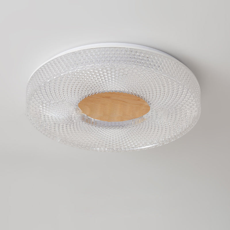 Moderne Luxus Hohle Runde Acryl Gummibaum LED Deckenleuchte für Wohnzimmer 