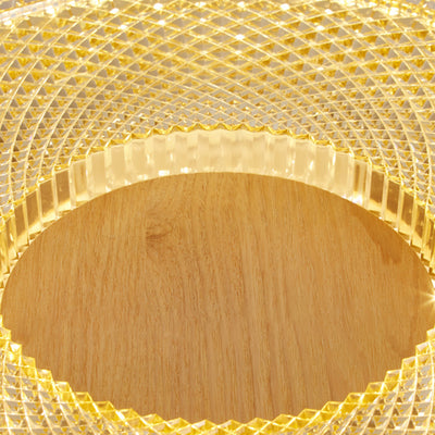 Moderne Luxus Hohle Runde Acryl Gummibaum LED Deckenleuchte für Wohnzimmer 