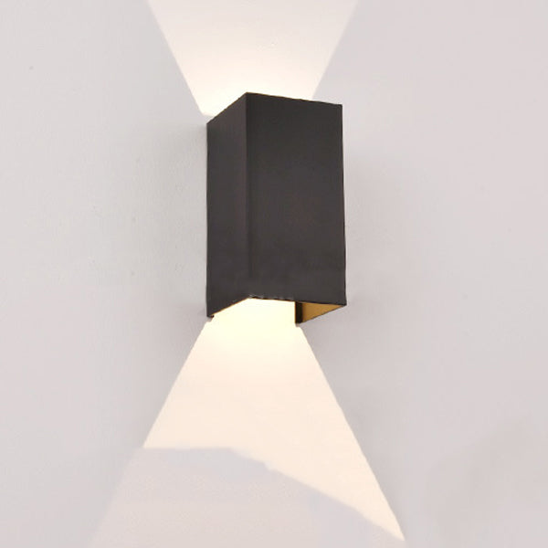 Lampe murale LED en aluminium rectangulaire de simplicité moderne pour salon 