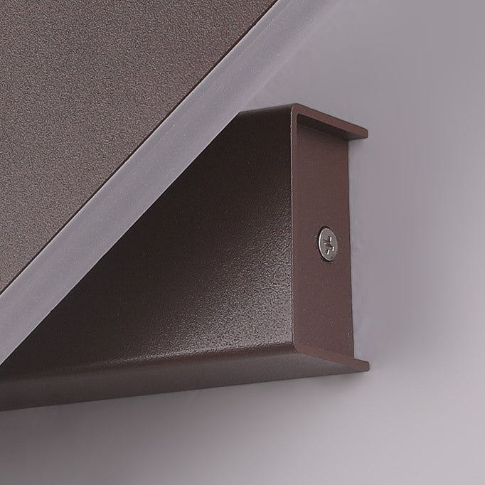 Moderne minimalistische drehbare rechteckige Acryl-Aluminium-LED-Wandleuchte für das Wohnzimmer 