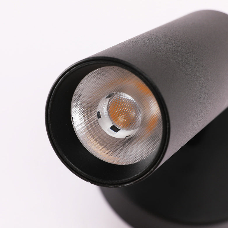 Lampe murale à LED en aluminium cylindrique ronde de simplicité moderne pour salon 