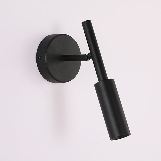 Lampe murale à LED en aluminium cylindrique ronde de simplicité moderne pour salon 