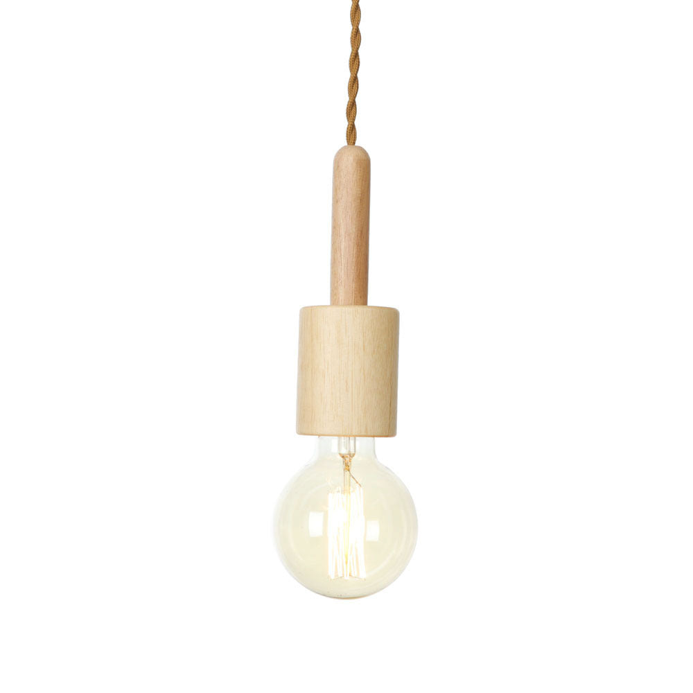 Moderne Einfachheit Dreieck Zylinder Runde Glas Holz Eisen 1-Licht Pendelleuchte für Wohnzimmer 