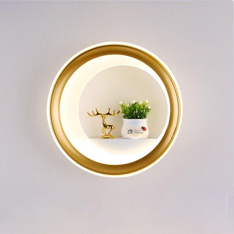 Tradicional Chino Redondo Maceta Ciervo Torre Perfume Cisne Globo Acrílico Hardware LED Aplique de Pared para Dormitorio 
