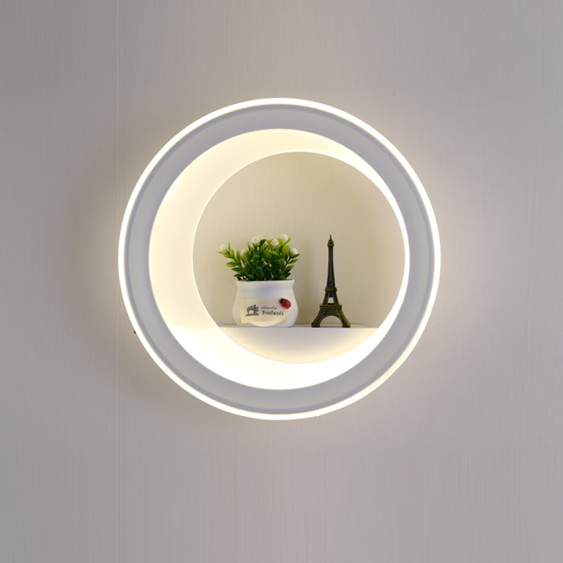 Tradicional Chino Redondo Maceta Ciervo Torre Perfume Cisne Globo Acrílico Hardware LED Aplique de Pared para Dormitorio 