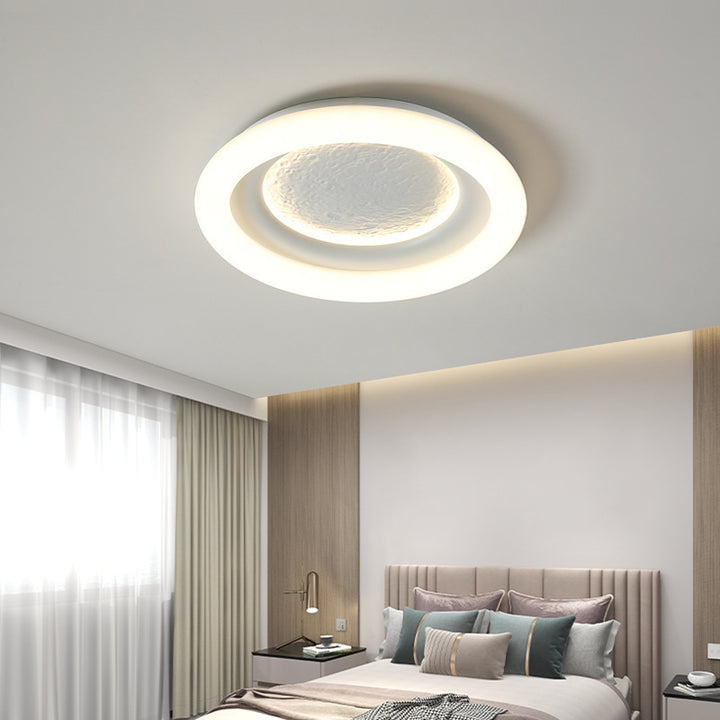 Moderne Einfachheit Kinder Astronaut Planet Runde PE Eisen LED Deckenleuchte für Schlafzimmer 