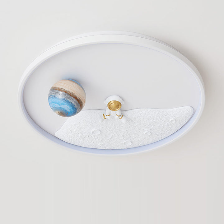 Plafonnier LED en résine acrylique, fer, aluminium Art Déco Moderne pour enfants, avec motif d&