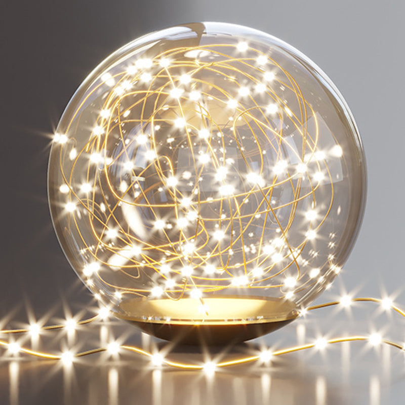 Contemporary Creative Star Pentagram Orb Acrylic Iron LED Flush Mount Ceiling Light For Bedroom