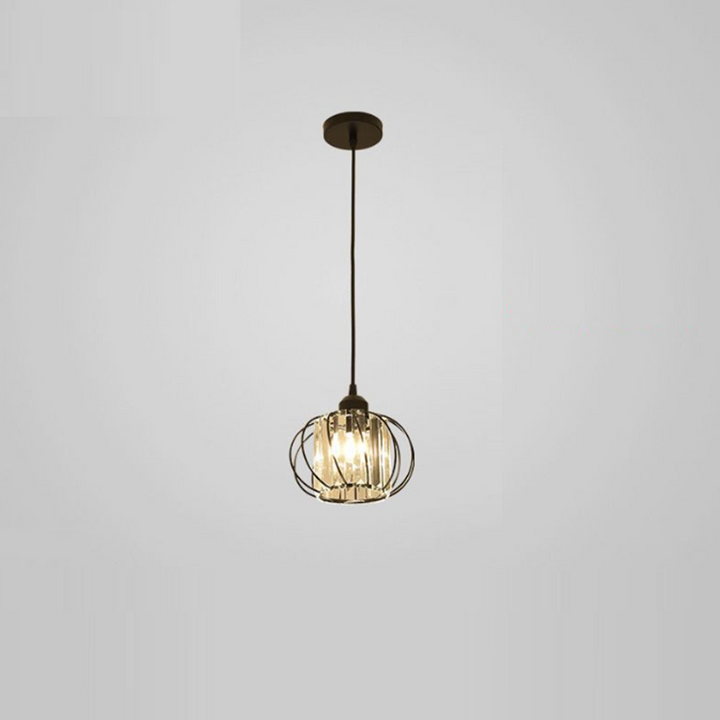 Contemporary Scandinavian Curved Long Strip Acrylic Iron LED Pendant Light For Living Room