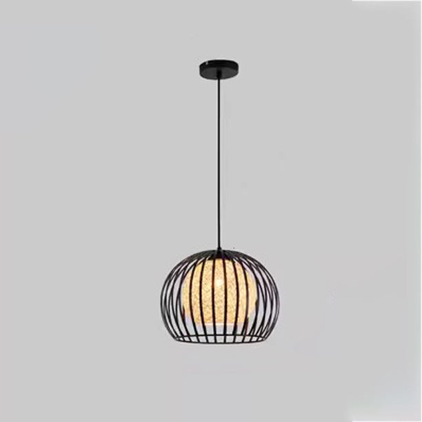 Moderner minimalistischer runder hohler Sesamball Eisen 1-Licht Pendelleuchte für Wohnzimmer 