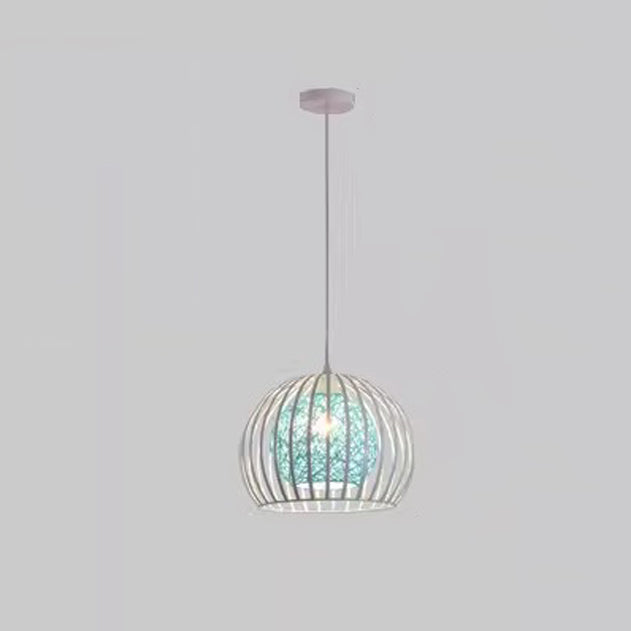 Moderner minimalistischer runder hohler Sesamball Eisen 1-Licht Pendelleuchte für Wohnzimmer 
