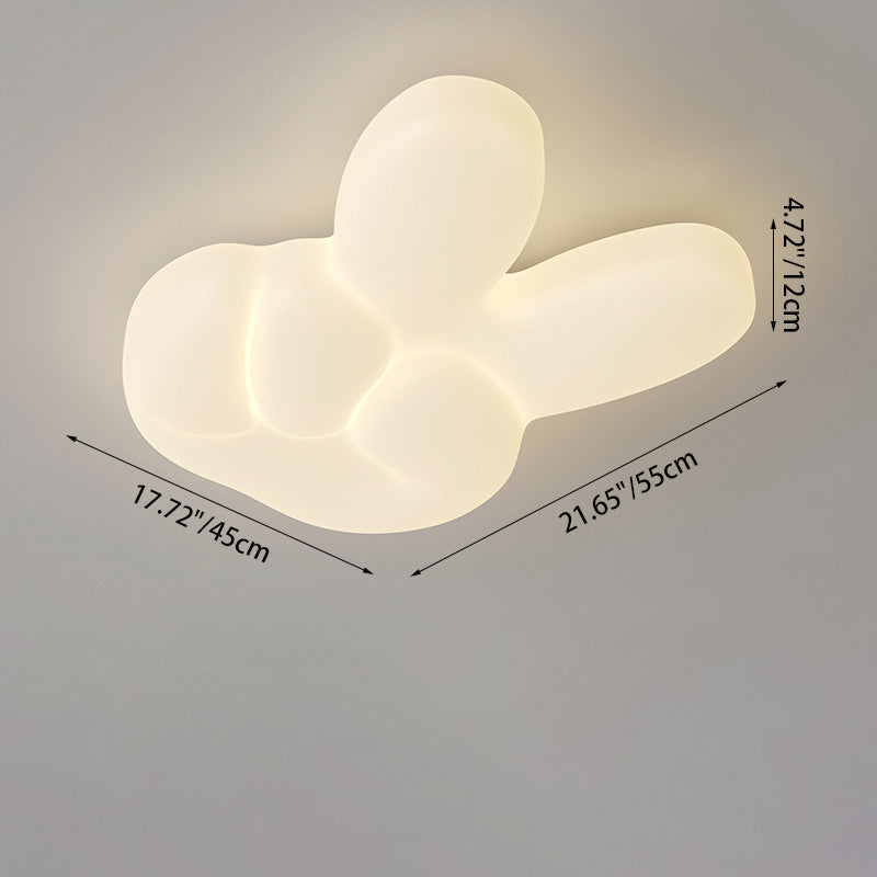 Moderne Art Deco Finger PE Hardware LED Deckenleuchte für Schlafzimmer 