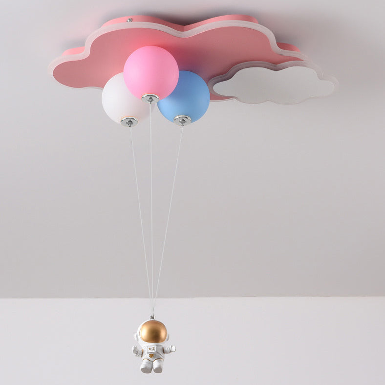Moderne minimalistische Kinder Ballon Wolke Astronaut PE Acryl Hardware LED Deckenleuchte für Wohnzimmer 