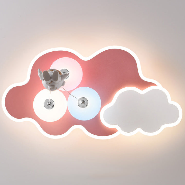 Moderne minimalistische Kinder Ballon Wolke Astronaut PE Acryl Hardware LED Deckenleuchte für Wohnzimmer 