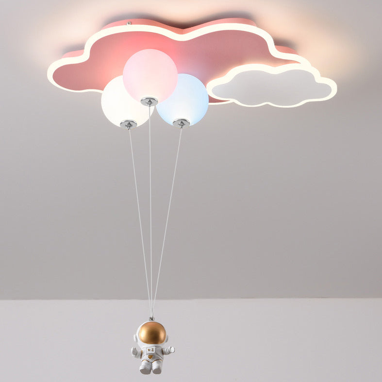Moderne minimalistische Kinder Ballon Wolke Astronaut PE Acryl Hardware LED Deckenleuchte für Wohnzimmer 