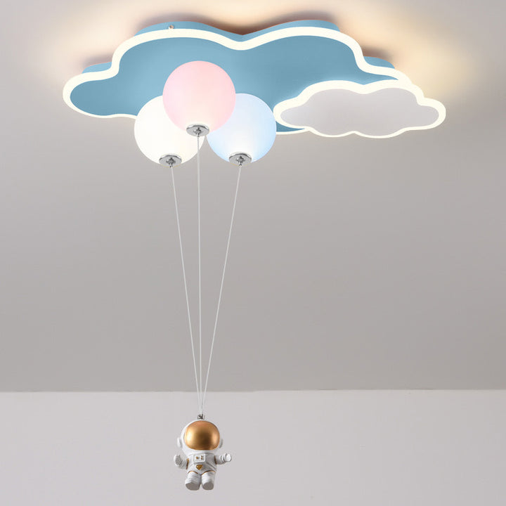 Moderne minimalistische Kinder Ballon Wolke Astronaut PE Acryl Hardware LED Deckenleuchte für Wohnzimmer 