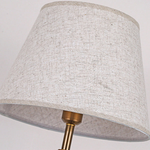 Lampe de table contemporaine scandinave en tube rond creux plié en tissu cristal fer 1 lumière pour salon 
