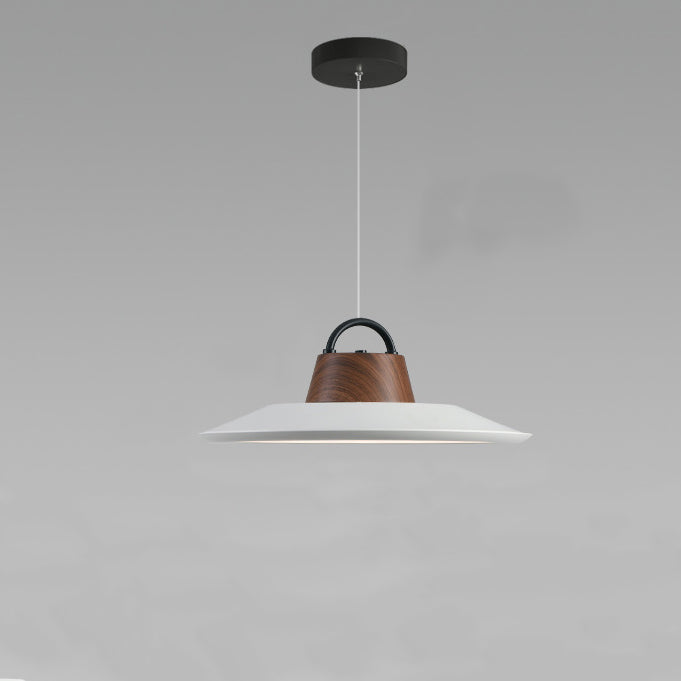 Lámpara colgante LED de hierro de aluminio redonda creativa contemporánea para sala de estar 