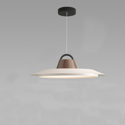 Lámpara colgante LED de hierro de aluminio redonda creativa contemporánea para sala de estar 
