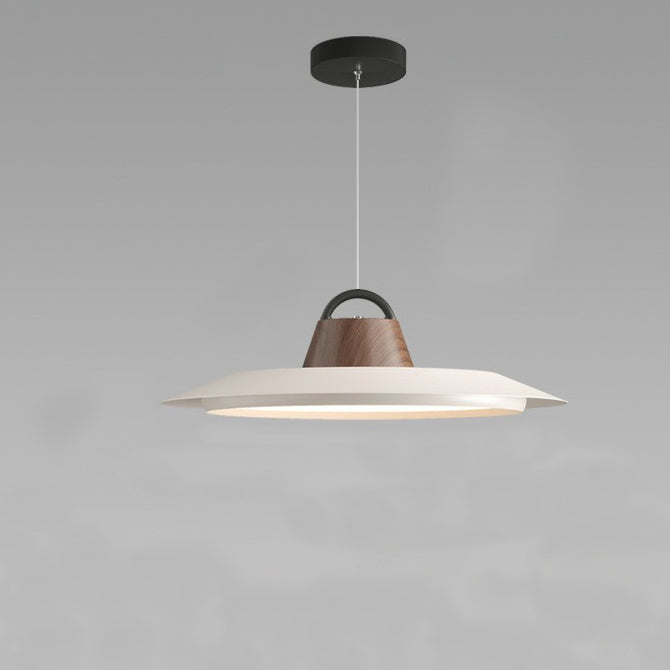 Lámpara colgante LED de hierro de aluminio redonda creativa contemporánea para sala de estar 