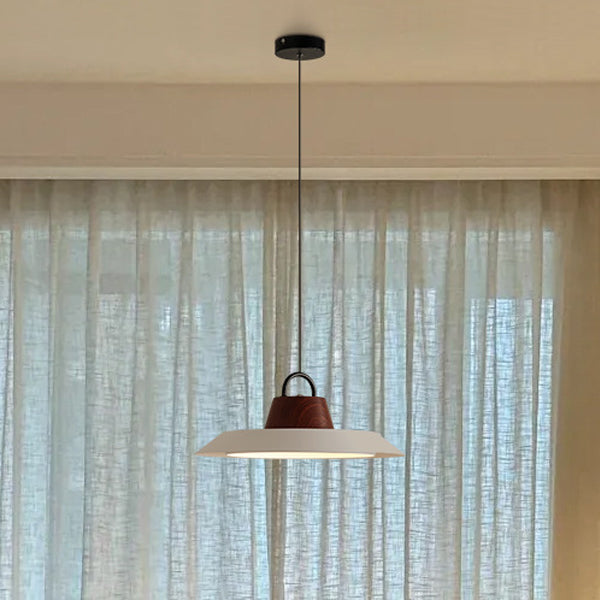 Lámpara colgante LED de hierro de aluminio redonda creativa contemporánea para sala de estar 