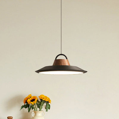 Lámpara colgante LED de hierro de aluminio redonda creativa contemporánea para sala de estar 