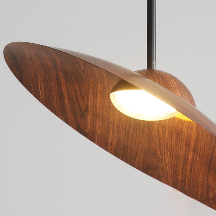 Contemporary Nordic Disc Round Glass Iron LED Pendant Light For Living Room