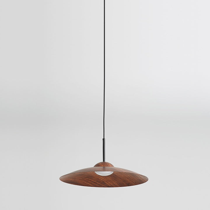 Contemporary Nordic Disc Round Glass Iron LED Pendant Light For Living Room