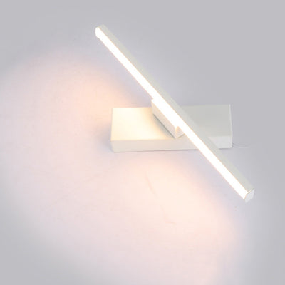 Moderne minimalistische lange rechteckige Silikon-Eisen-LED-Wandleuchte für das Schlafzimmer 