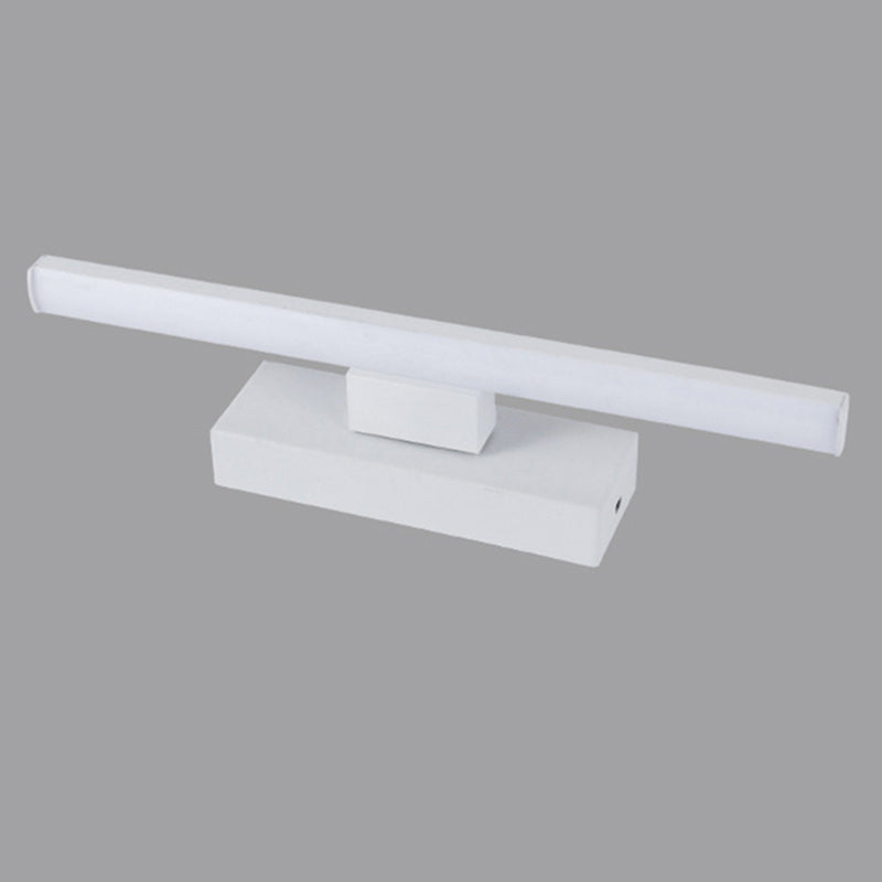 Moderne minimalistische lange rechteckige Silikon-Eisen-LED-Wandleuchte für das Schlafzimmer 