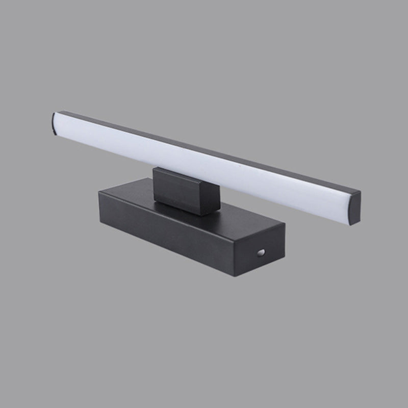 Moderne minimalistische lange rechteckige Silikon-Eisen-LED-Wandleuchte für das Schlafzimmer 