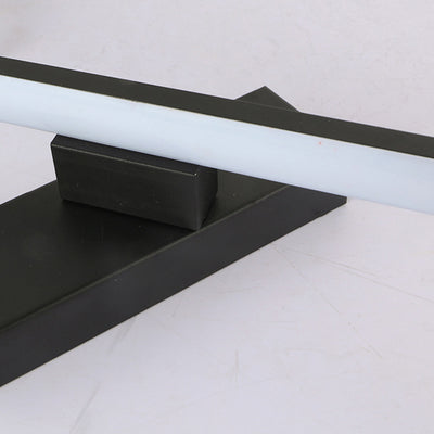 Moderne minimalistische lange rechteckige Silikon-Eisen-LED-Wandleuchte für das Schlafzimmer 