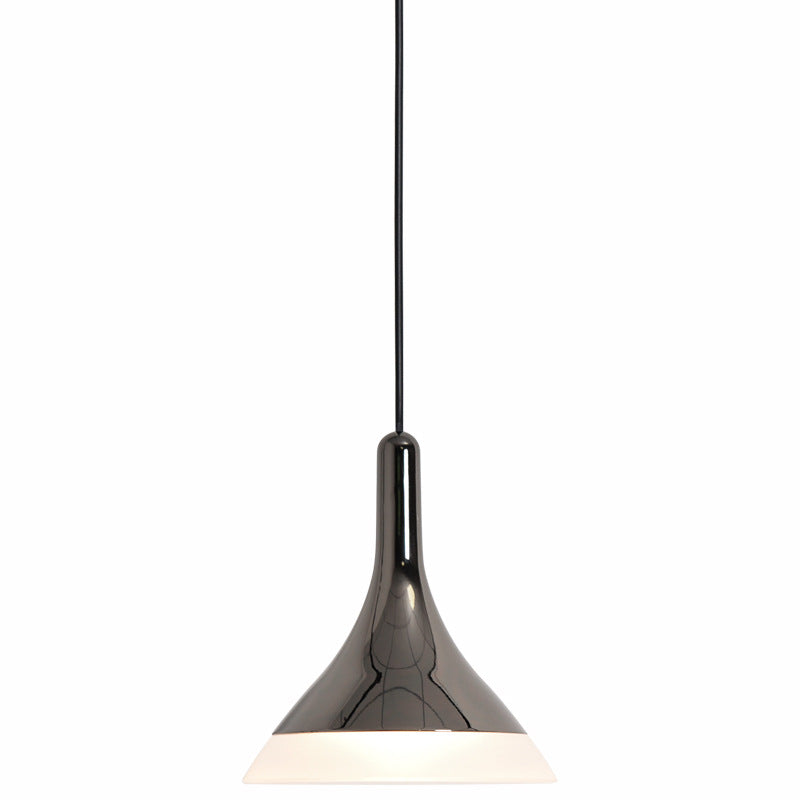 Contemporary Scandinavian Round Cone Cylinder Acrylic Aluminum LED Pendant Light For Living Room