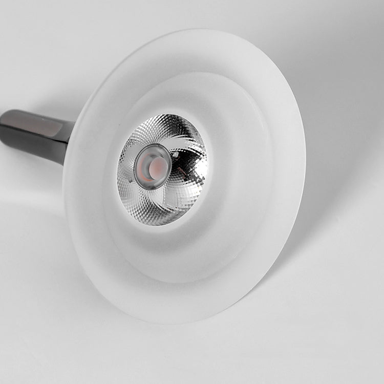 Contemporary Scandinavian Round Cone Cylinder Acrylic Aluminum LED Pendant Light For Living Room