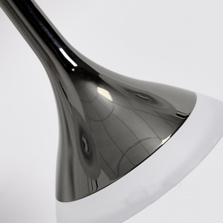 Lampe suspendue LED en acrylique et aluminium cylindrique conique ronde contemporaine scandinave pour salon 