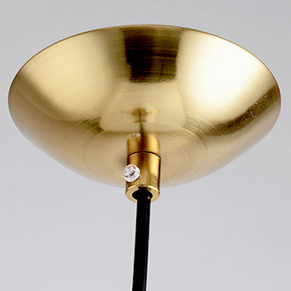 Moderne minimalistische ovale Zauberbohne Glas Eisen 1-Licht Pendelleuchte für Wohnzimmer 