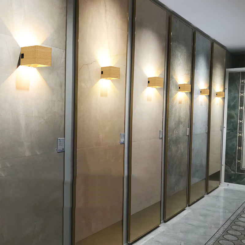 Moderne minimalistische quadratische Acryl-LED-Wandleuchte für das Wohnzimmer 