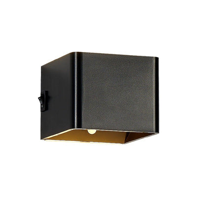 Moderne minimalistische quadratische Acryl-LED-Wandleuchte für das Wohnzimmer 