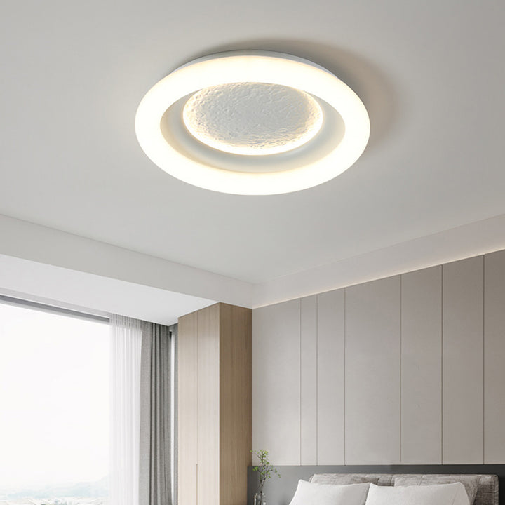 Luz de techo empotrada LED de hierro PE redonda de astronauta estrella minimalista moderna para sala de estar para niños 