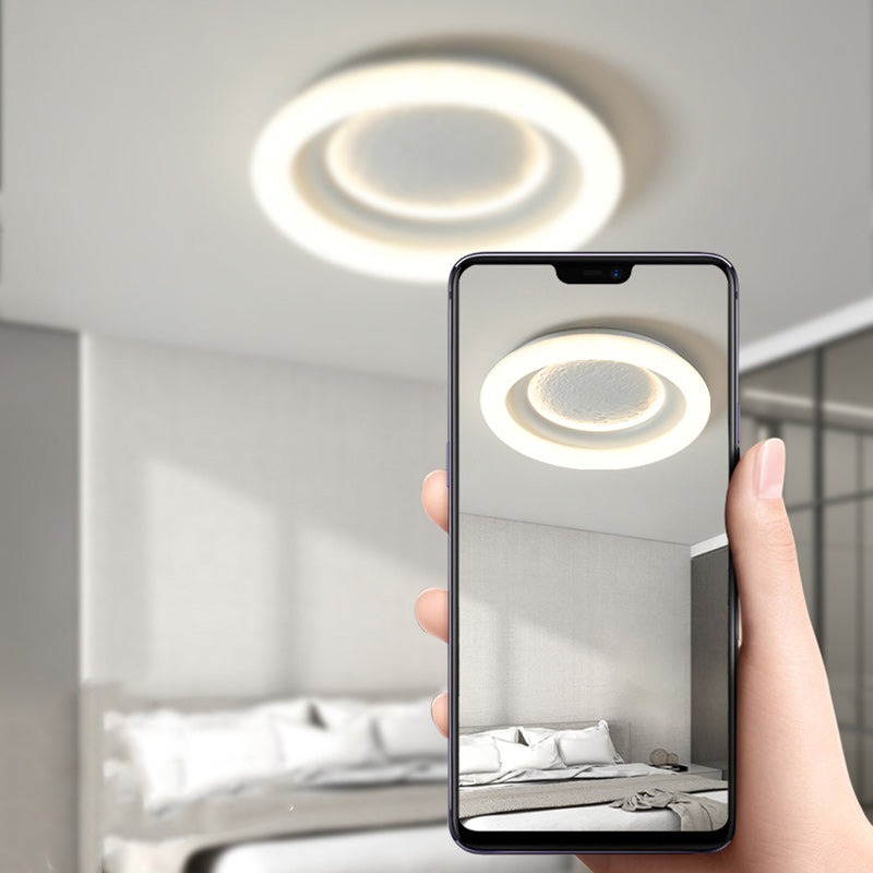 Luz de techo empotrada LED de hierro PE redonda de astronauta estrella minimalista moderna para sala de estar para niños 