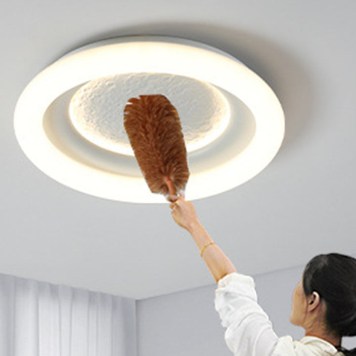 Luz de techo empotrada LED de hierro PE redonda de astronauta estrella minimalista moderna para sala de estar para niños 