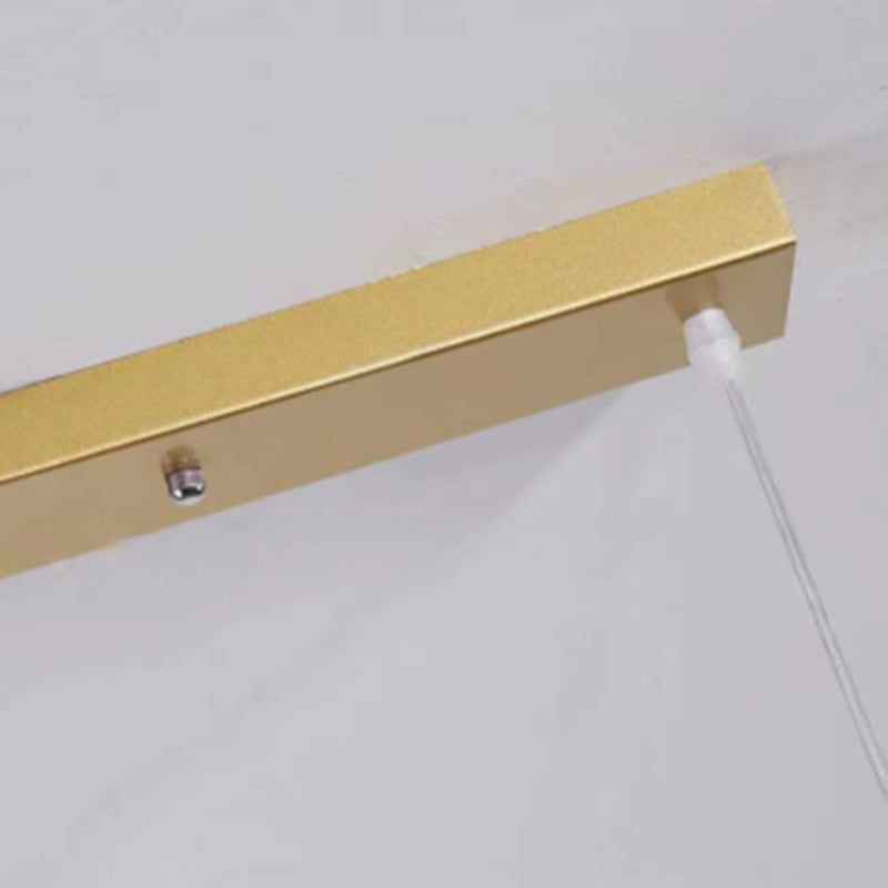 Zeitgenössischer skandinavischer Zauberbohnen-Bend-Birdie-Acryl-Eisen-4-Licht-Kronleuchter für das Wohnzimmer 